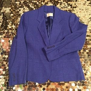 Pendleton vintage tweed blazer purple virgin wool